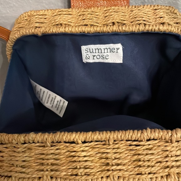 Summer and Rose Crossbody Straw Bag. Never used - Picture 5 of 5